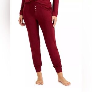 ALFANI Essentials Ultra-Soft Knit Jogger Pajama Pants Red Stone size XXLarge